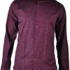 Club Of Gents Saville Row Henno Dots Shirt Bordeaux Clothing