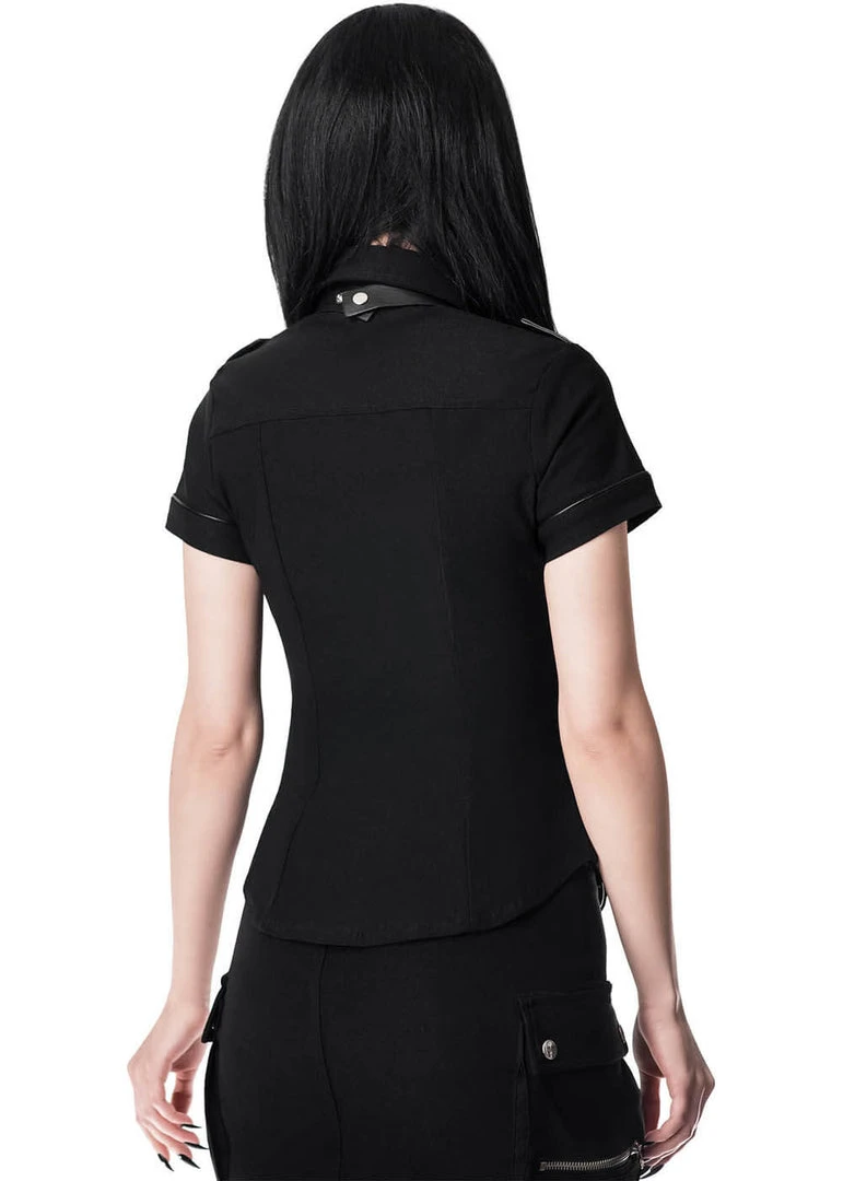 Killstar Squadron 80's Top Blouse Black New In