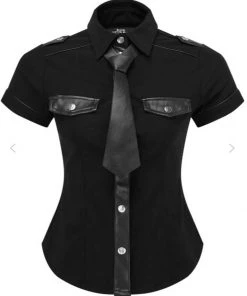 Killstar Squadron 80's Top Blouse Black New In