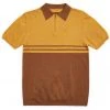 Brixton Mens Allen Knit Polo Brown