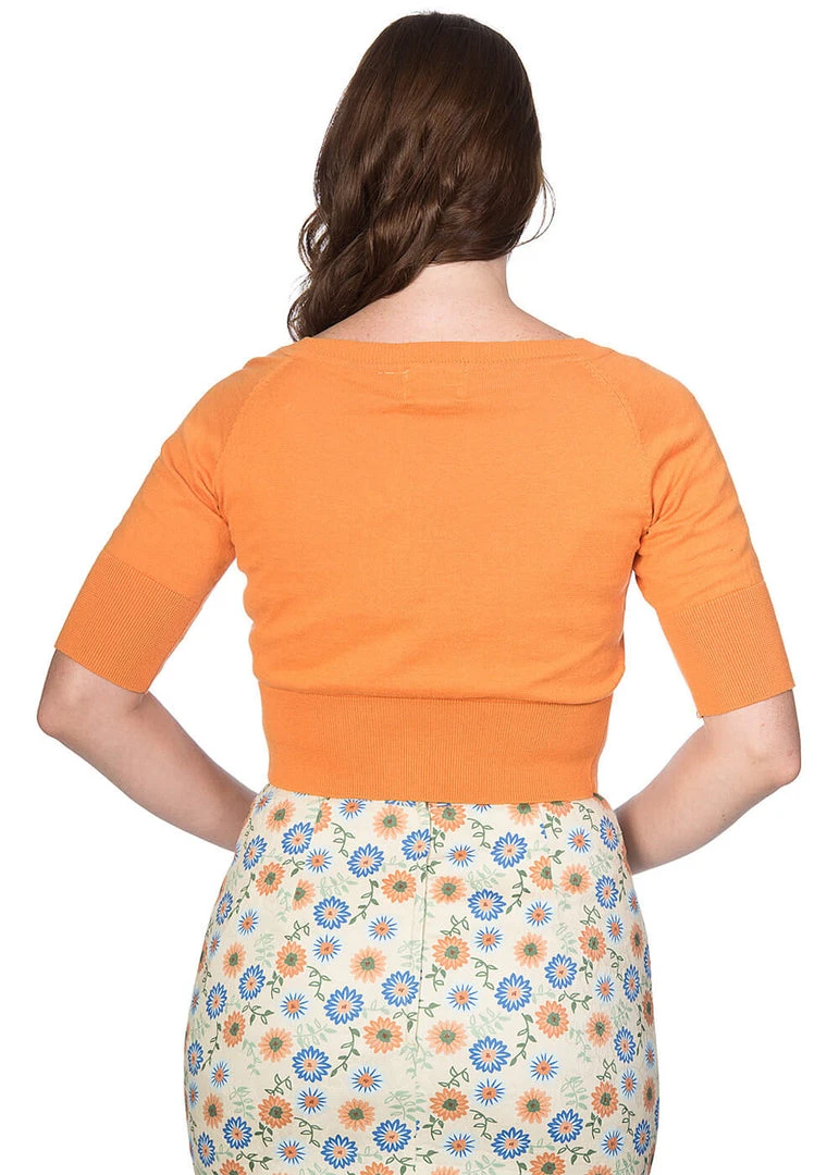 Banned Raven 50's Cardigan Orange New In