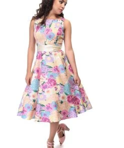 Collectif Margaret English Garden 50's Swing Dress Dresses