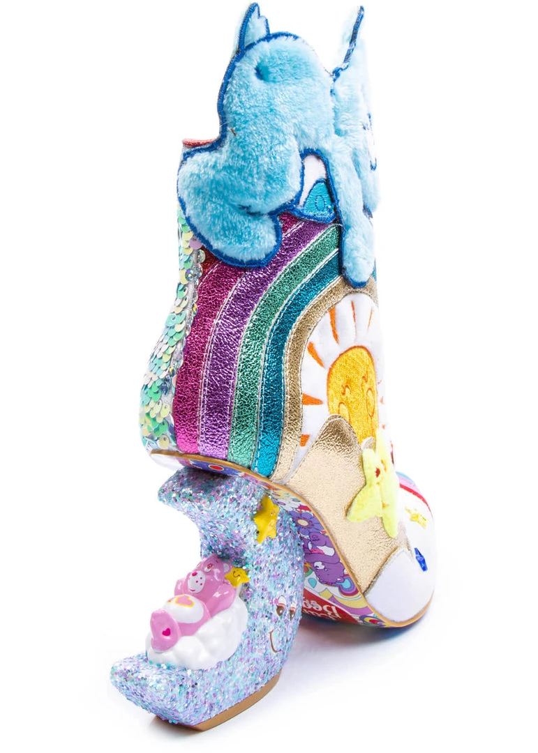Irregular Choice Care Bears I Like Sleep Boots Blue New In
