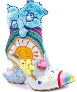Irregular Choice Care Bears I Like Sleep Boots Blue New In
