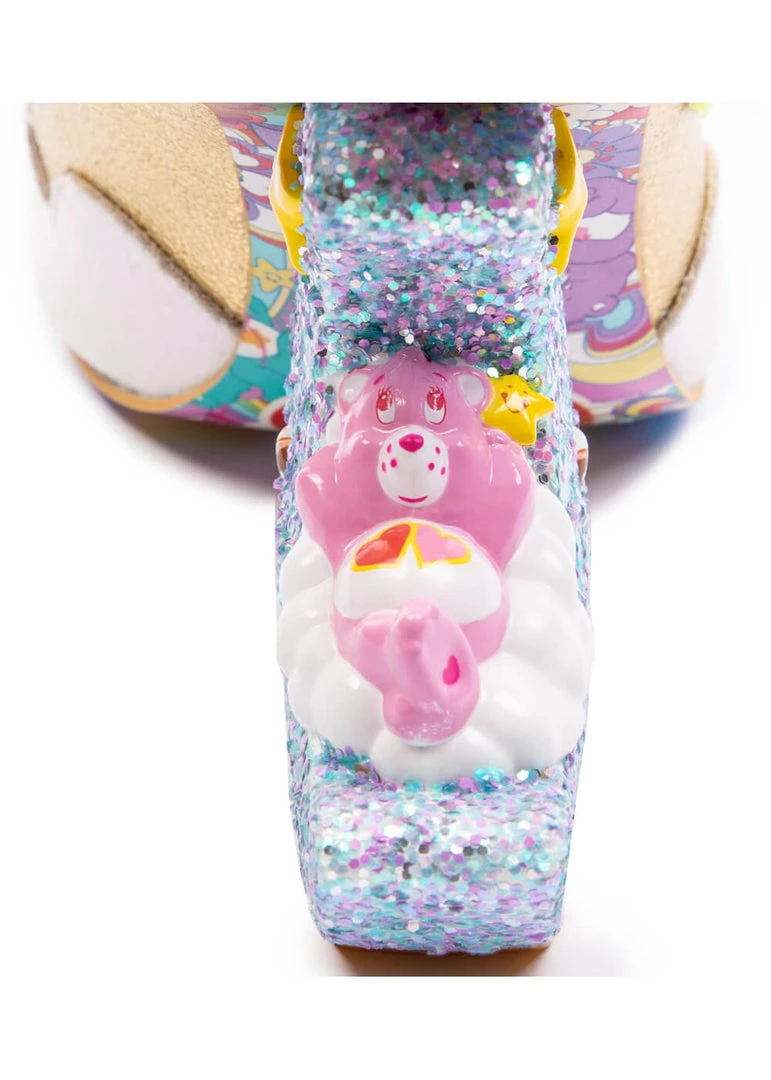 Irregular Choice Care Bears I Like Sleep Boots Blue New In