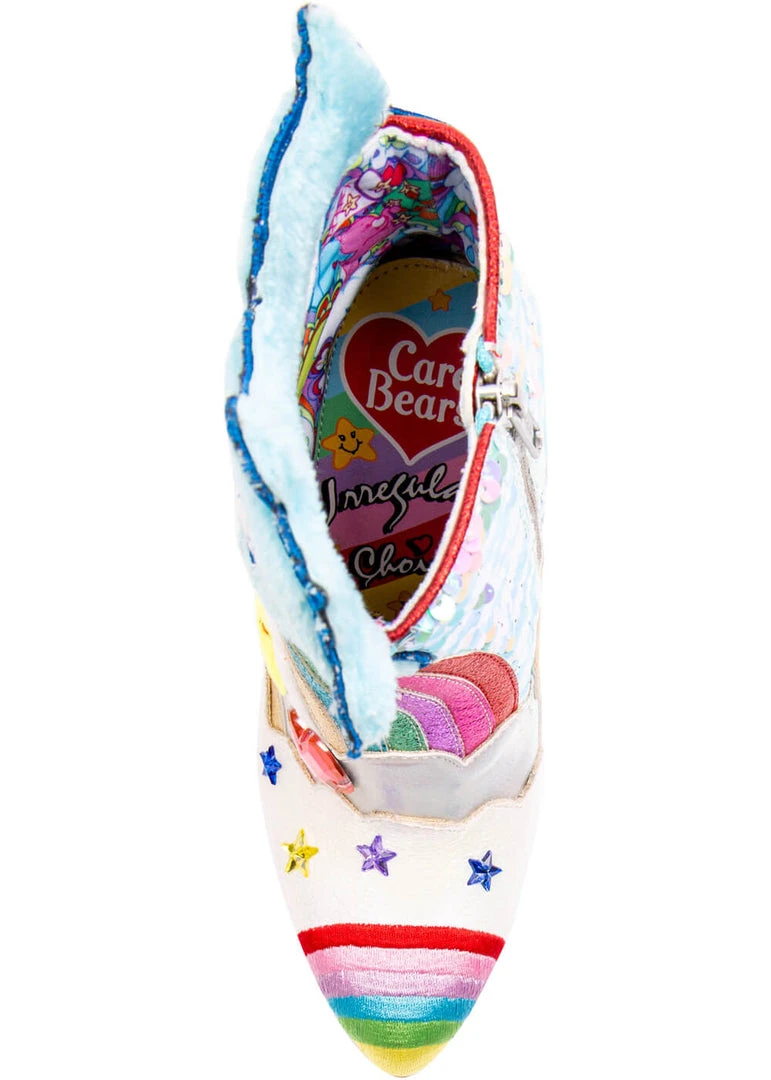 Irregular Choice Care Bears I Like Sleep Boots Blue New In