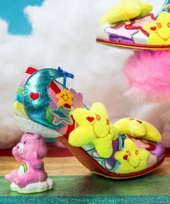 Irregular Choice Care Bears Share Your Care Pumps Yellow Blue New In