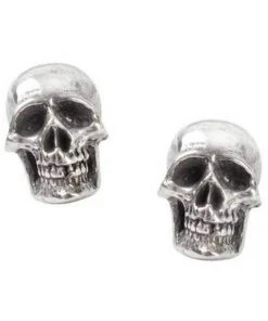 Alchemy Mortaurium Skull Stud Earrings