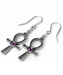 Alchemy Ankh Of Osiris Earrings New In