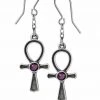 Alchemy Ankh Of Osiris Earrings New In