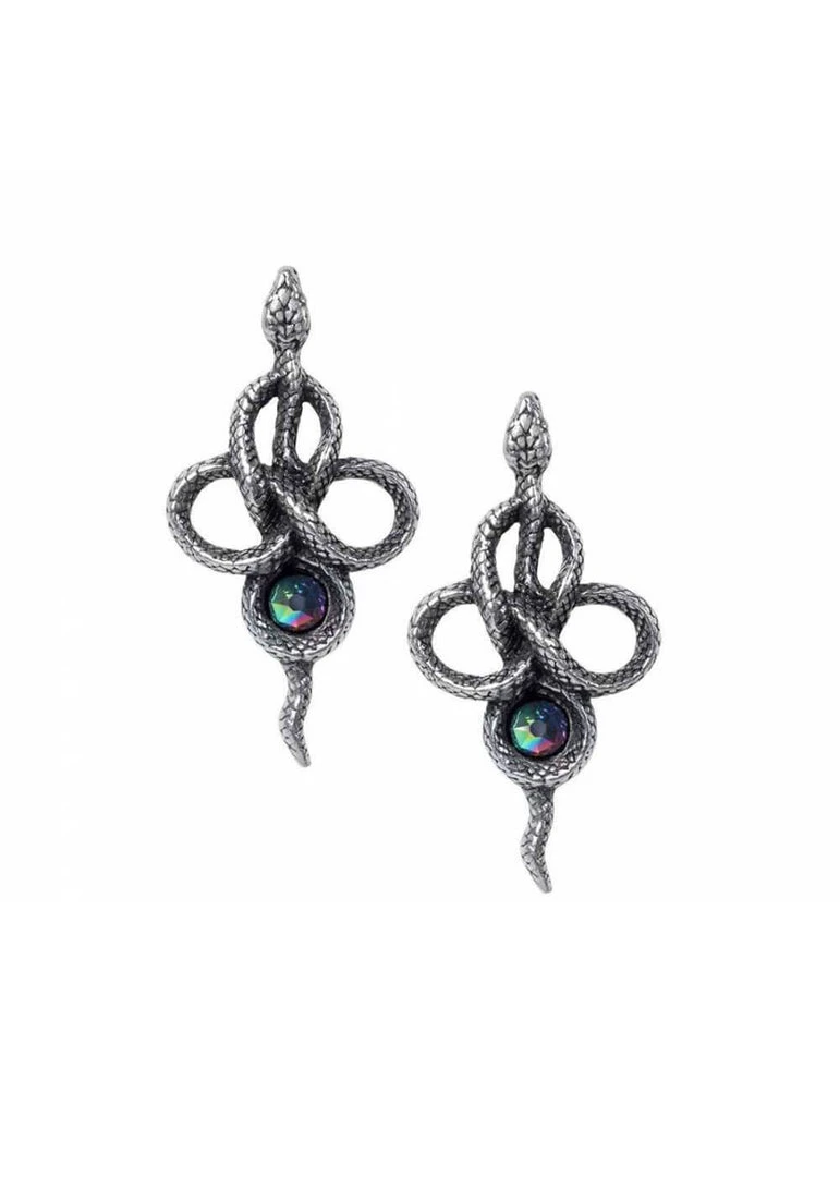 Alchemy Tercia Serpent Snake Earrings New In