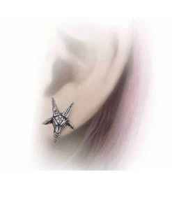 Alchemy Baphomet Stud Earrings New In