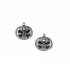 Alchemy Pumpkin Skull Stud Earrings New In