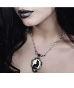 New In Alchemy Feline Felicity Cat Mirror Necklace