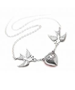 Alchemy Swallow Heart Necklace New In