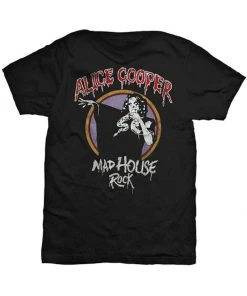 Band Shirts Alice Cooper Mad House T-Shirt Black