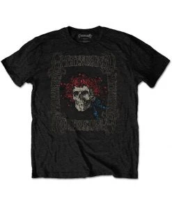 New In Band Shirts Grateful Dead Bertha Skull T-Shirt Black