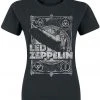 New In Band Shirts Led Zeppelin Vintage Girlie T-Shirt Black