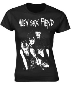 Band Shirts Alien Sex Friend Band Girly T-Shirt Black