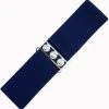New In Banned Elastic 50's Belt Navy