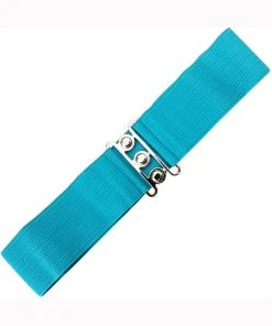 New In Banned Elastic 50's Belt Teal