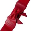 New In Banned Paris Bow Retro 50's Elastic Belt Red