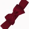 Banned Maria Bow 50's Retro Elastic Belt Burgundy
