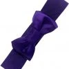 Banned Maria Bow Retro 50's Elastic Belt Cadburry Purple New In