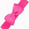 New In Banned Maria Bow Elastic Belt Hot Pink