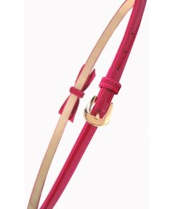 Banned Gold Rush 50's Laquer Belt Hot Pink New In