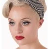 New In Banned Arabella Houndstooth 60's Headband