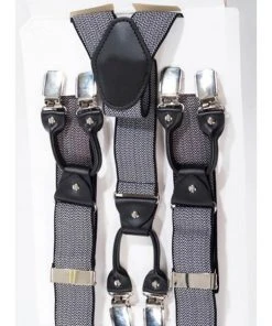 Banned Gentlemens Chevron Rockabilly Braces