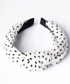 Banned Wanita Polkadot 60's Headband White New In