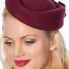 Banned Olivia 40's Hat Burgundy