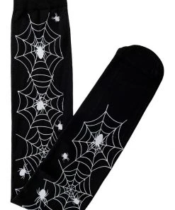 Banned Spiderweb Socks Black New In