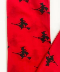 Banned Boo Ghost Socks Red New In