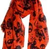 New In Banned Halloween Scarf Orange