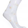 Banned Bloom Daisy Sheer 40's Socks White New In