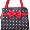 Banned Carla Polkadot Purse Black Color New In