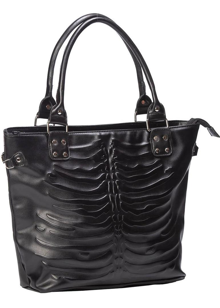 New In Banned Vespera Ribcage Bag Black