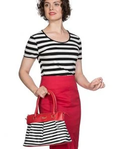 New In Banned Living Bay Nautical 60's Bag Red