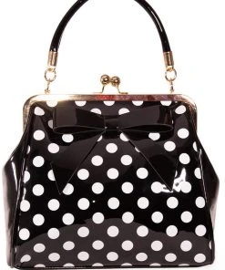 Banned American Polkadot 50's Bag Black
