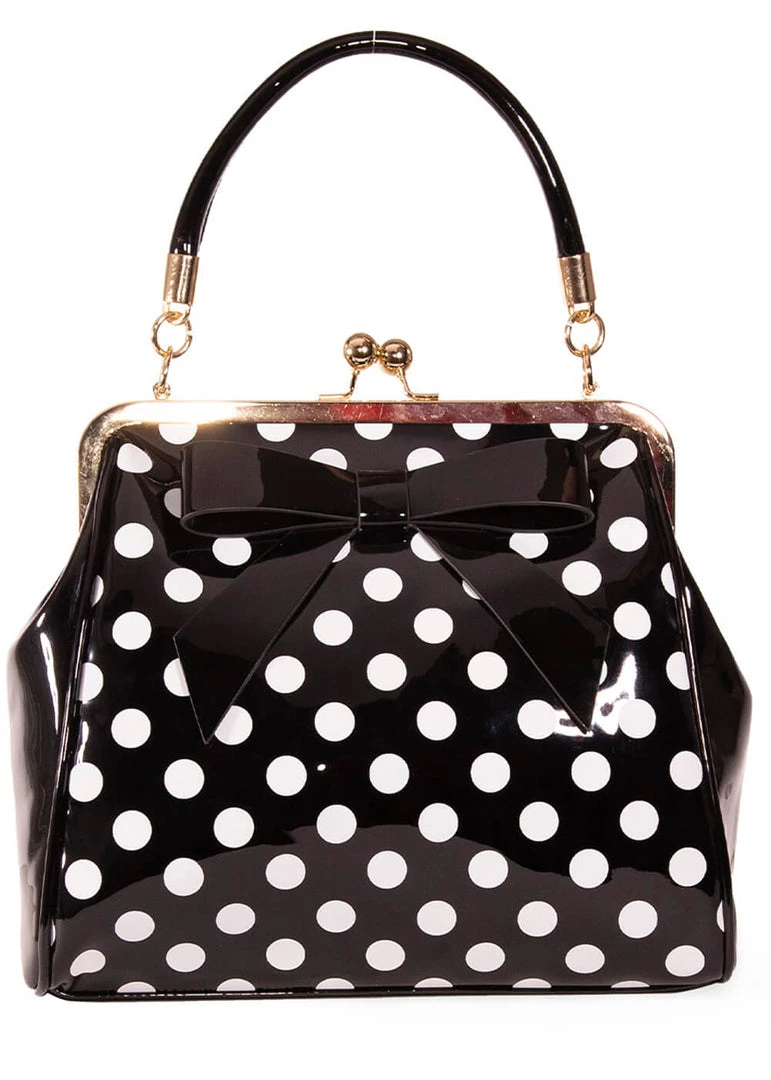 Banned American Polkadot 50's Bag Black