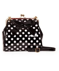 Banned American Polkadot 50's Bag Black