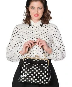 Banned American Polkadot 50's Bag Black