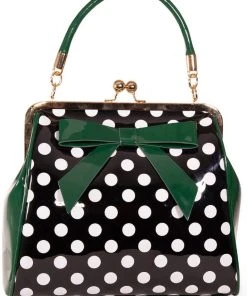 Banned American Polkadot 50's Bag Green New In