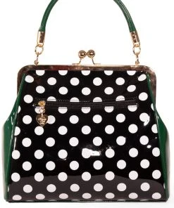 Banned American Polkadot 50's Bag Green New In