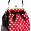 Banned American Polkadot 50's Bag Red