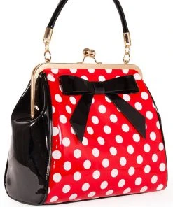 Banned American Polkadot 50's Bag Red
