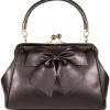 Banned Lockwood Bow 40's Bag Black New In
